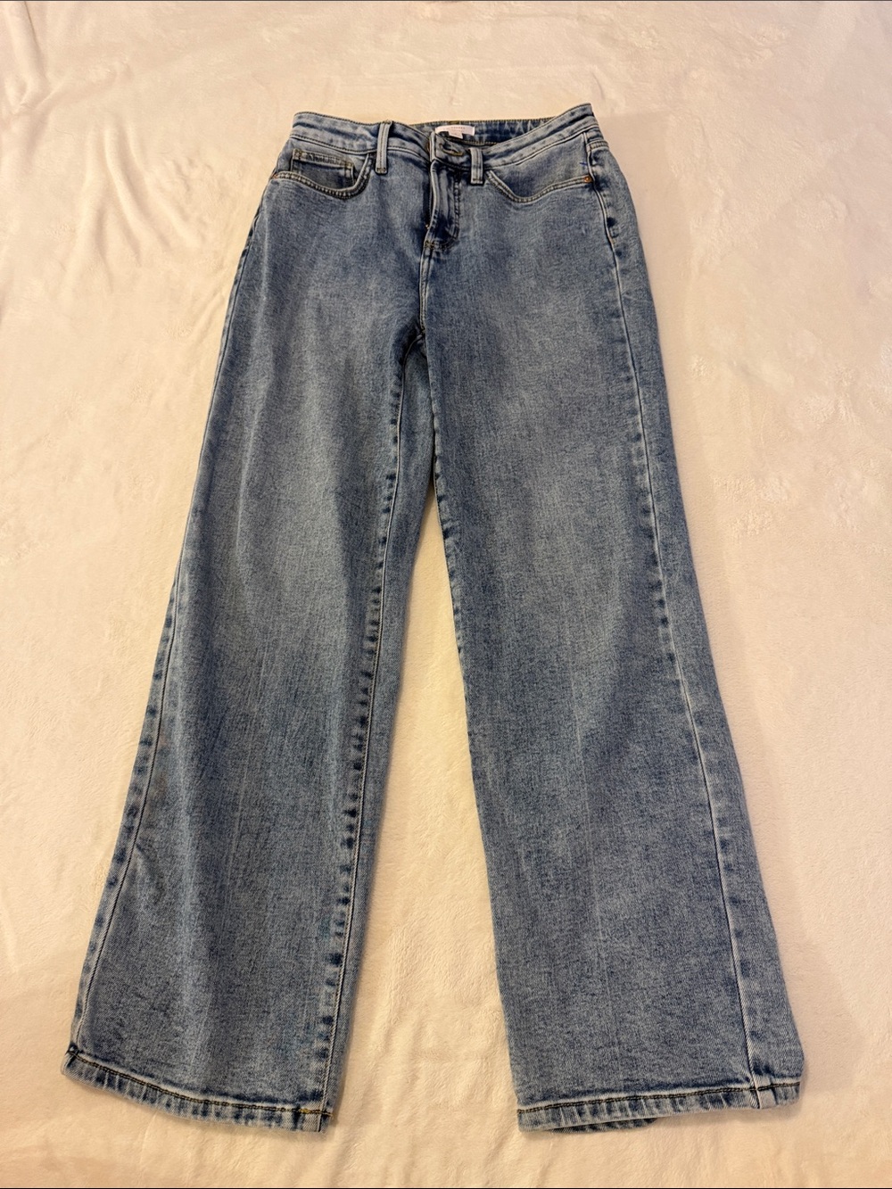 LC Lauren Conrad Light Blue Wide-Leg Denim Jeans